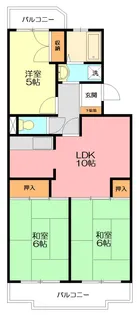 ジュネス星野【4階】の間取り