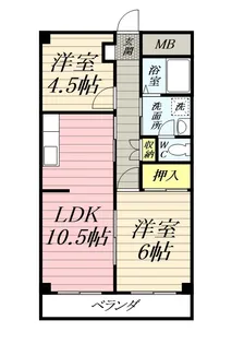カインド不二№2【2階】の間取り