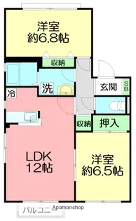 グリーンテラスⅡ【2階】の間取り