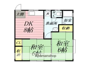 コーポ栄【2階】の間取り