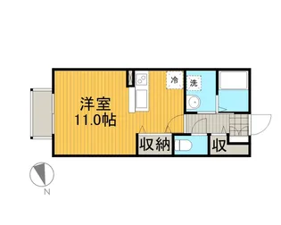 ジョアス ミウ【1階】の間取り