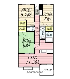 コートハウス鎌倉山【2階】の間取り
