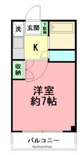 BIBI湘南【303号室】の間取り