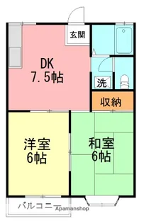 ビューパレス1番館【2階】の間取り