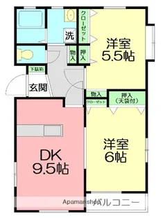 シーサイドコート【2階】の間取り