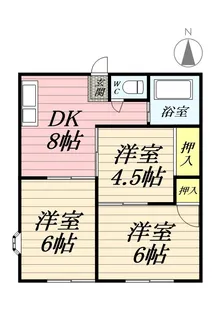 ドミール原田B【1階】の間取り