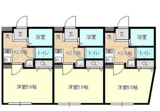 ソラティオ湘南【1階】の間取り