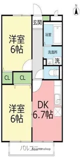 メイプルカーサ【1階】の間取り