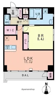 プルミエール湘南台【8階】の間取り