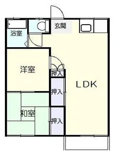 添田ハイツ【2階】の間取り