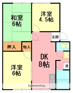 コーポやまゆり【A202号室】の間取り