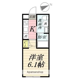 ポルトブラン平塚【2階】の間取り