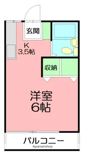 ハイツオオヤマ【1階】の間取り