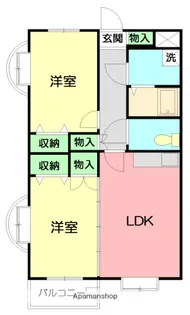 ル・シエルⅡ【4階】の間取り