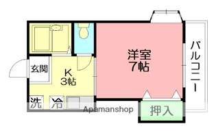 ウィンディ笹尾Ⅲ【2階】の間取り