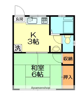 コーポ藤【202号室号室】の間取り