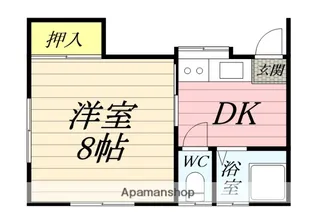 第2こまくさ荘【1階】の間取り
