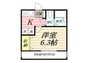 シティパレス鶴間【3階】の間取り