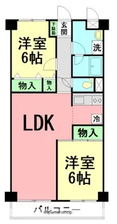 厚木ダイカンプラザ【205号室】の間取り
