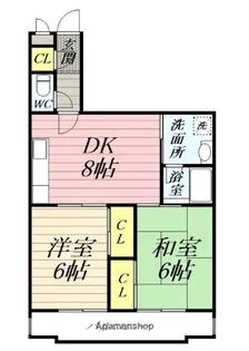 ホワイトハウス南林間【2階】の間取り