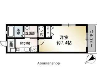 PORTEBONHEUR【1階】の間取り