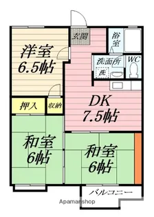 メルヘンコジマ【1階】の間取り