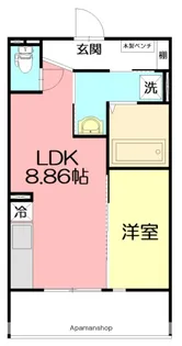 LAID BACK TERRACE【1階】の間取り