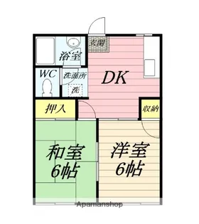 カーササザンヒル【2階】の間取り