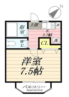 シェソワ鵠沼【1階】の間取り