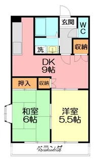 プラーズ榎木町【4階】の間取り