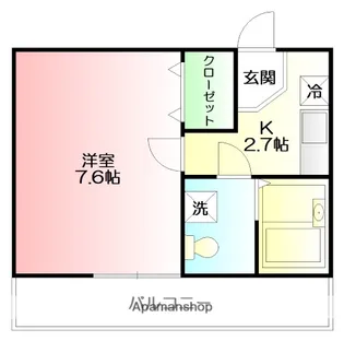 アジュール湘南【1階】の間取り