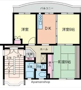 八幡台ヒルズ【2階】の間取り