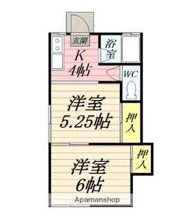 ソレイユ中央林間【1階】の間取り