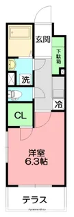 プロシード1045館【3階】の間取り