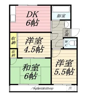 コーポ札場Ⅱ【2階】の間取り