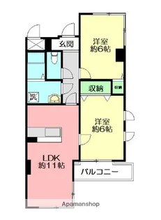 メゾンM.K【2階】の間取り