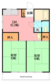 サニーハイツⅠ【2階】の間取り