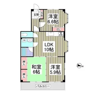 マリエンベルグ【3階】の間取り