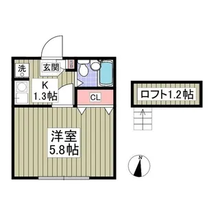 シャルマンフジ湘南壱番館【1階】の間取り