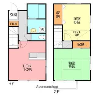 テラス66A【1階】の間取り