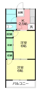 コーポ紺屋2号棟【2階】の間取り