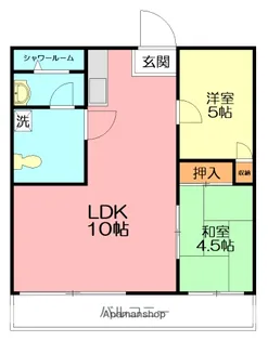 コーポ田中【203号室】の間取り