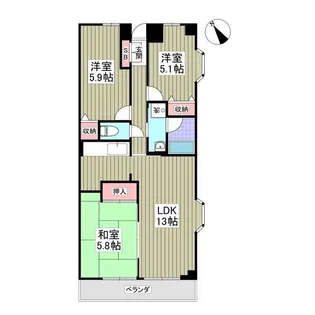 パストラル渋沢(天幸ビル80)【2階】の間取り