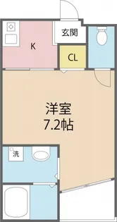 GRANFERTE上草柳【203号室号室】の間取り