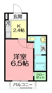 ベルフルール本厚木【3階】の間取り