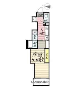 K・RICERCA【204号室】の間取り