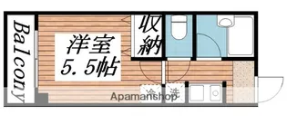 タミーハイツ本厚木【5階】の間取り