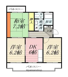 クレール川坂【1階】の間取り