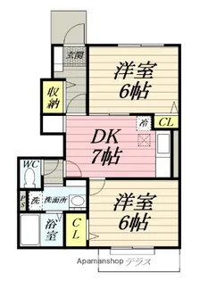 タルタルギーナ 弐番館【1階】の間取り