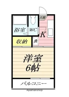 クロノス秦野東海大学前【2階】の間取り
